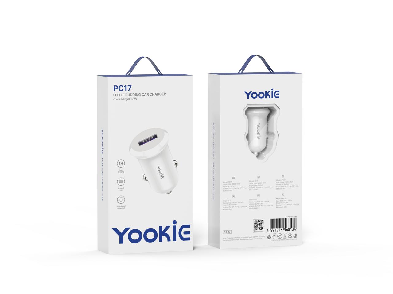 CARGADOR DE COCHE RAPIDO ORIGINAL PC17