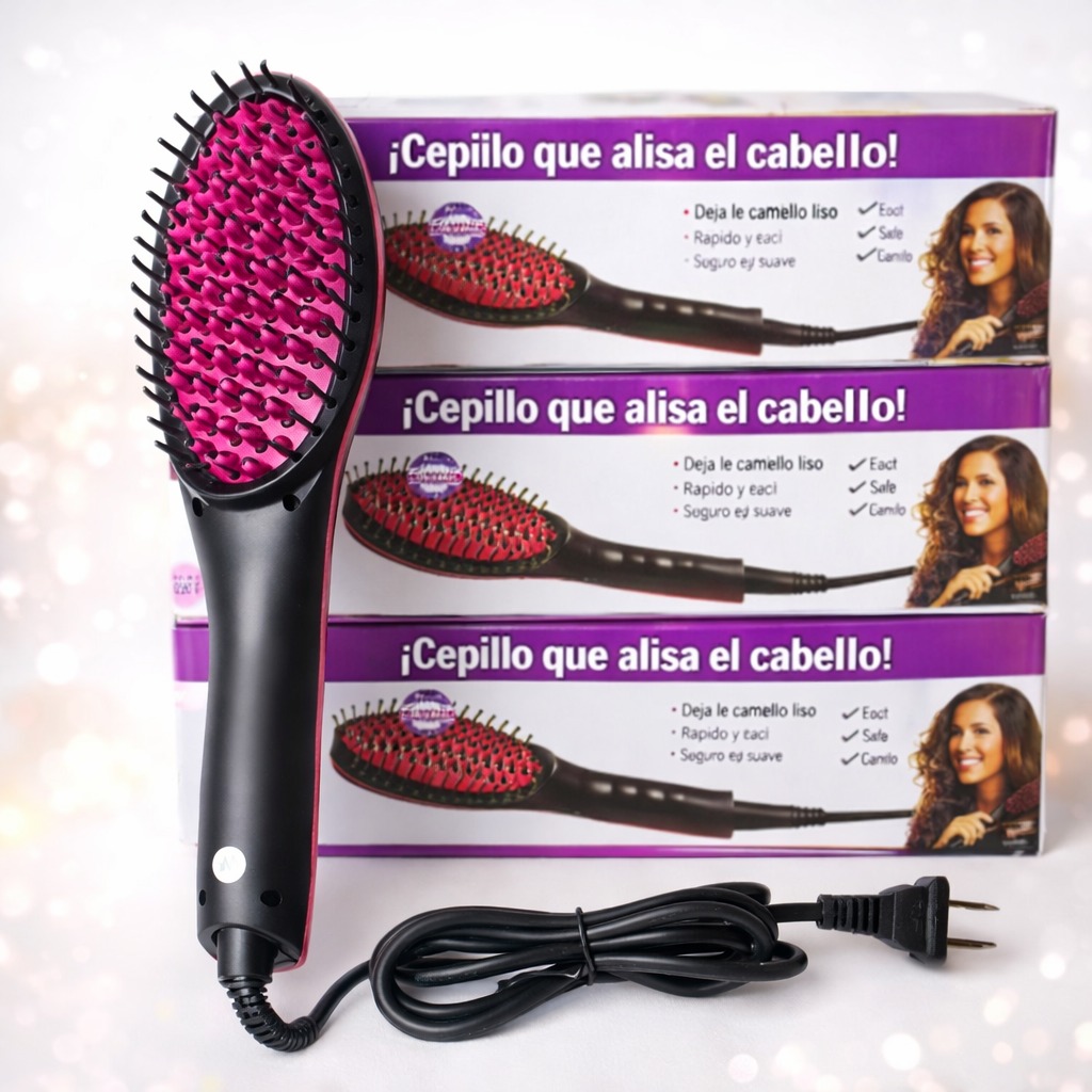 CEPILLO ALISADOR Y SECADOR DE CABELLO