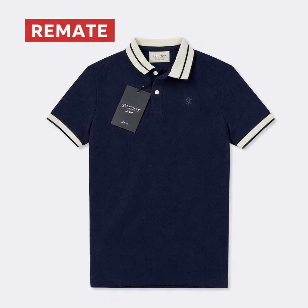POLO CORONA NAVY BORDADO  STUDIO F HOMBRE 