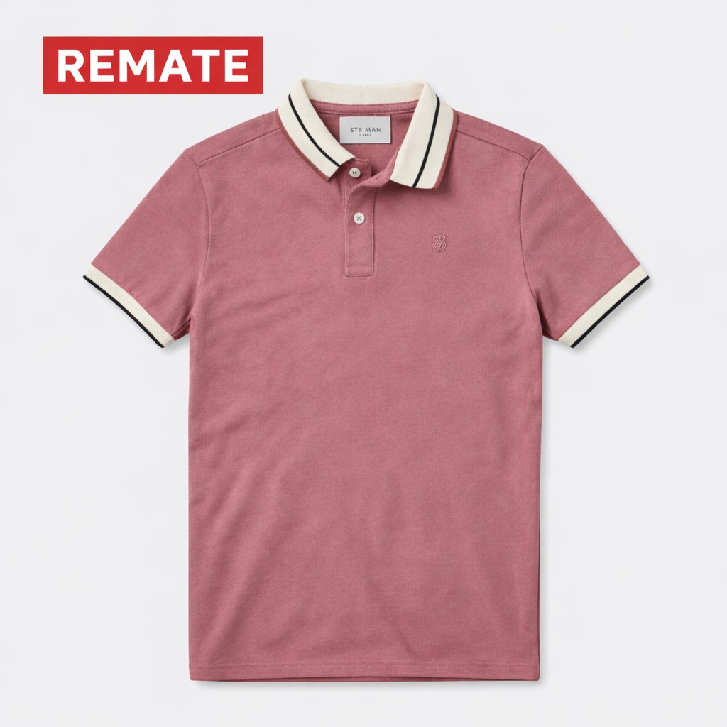 POLO CORONA ROSADO BORDADO STUDIO F HOMBRE