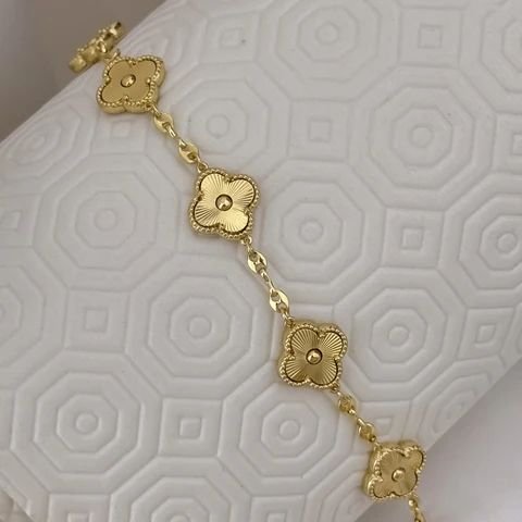 VAN CLEEF EN ACERO ORO