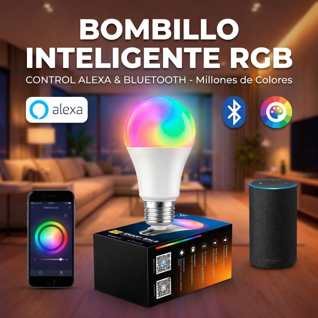 BOMBILLO ALEXA RGB BLUETOOTH