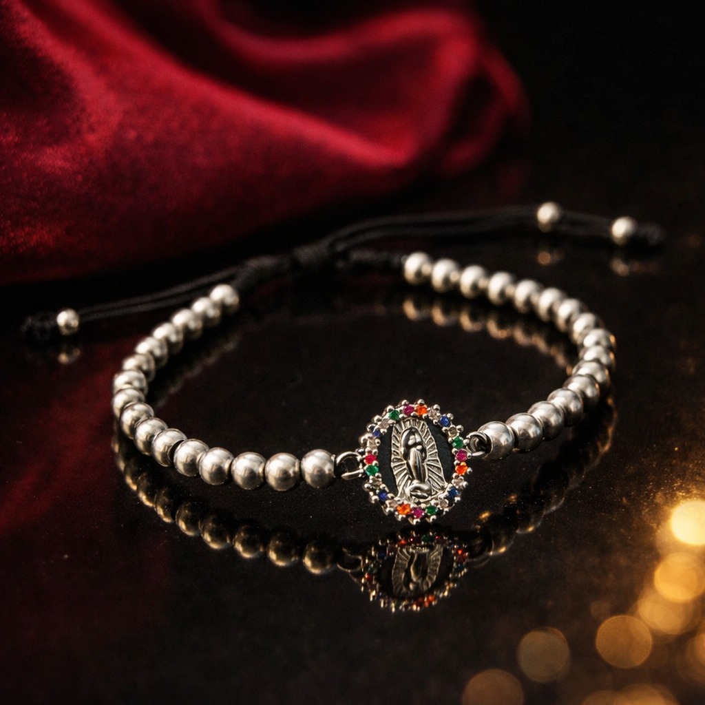 PULSERA TEJIDA VIRGEN AH154 DAMA
