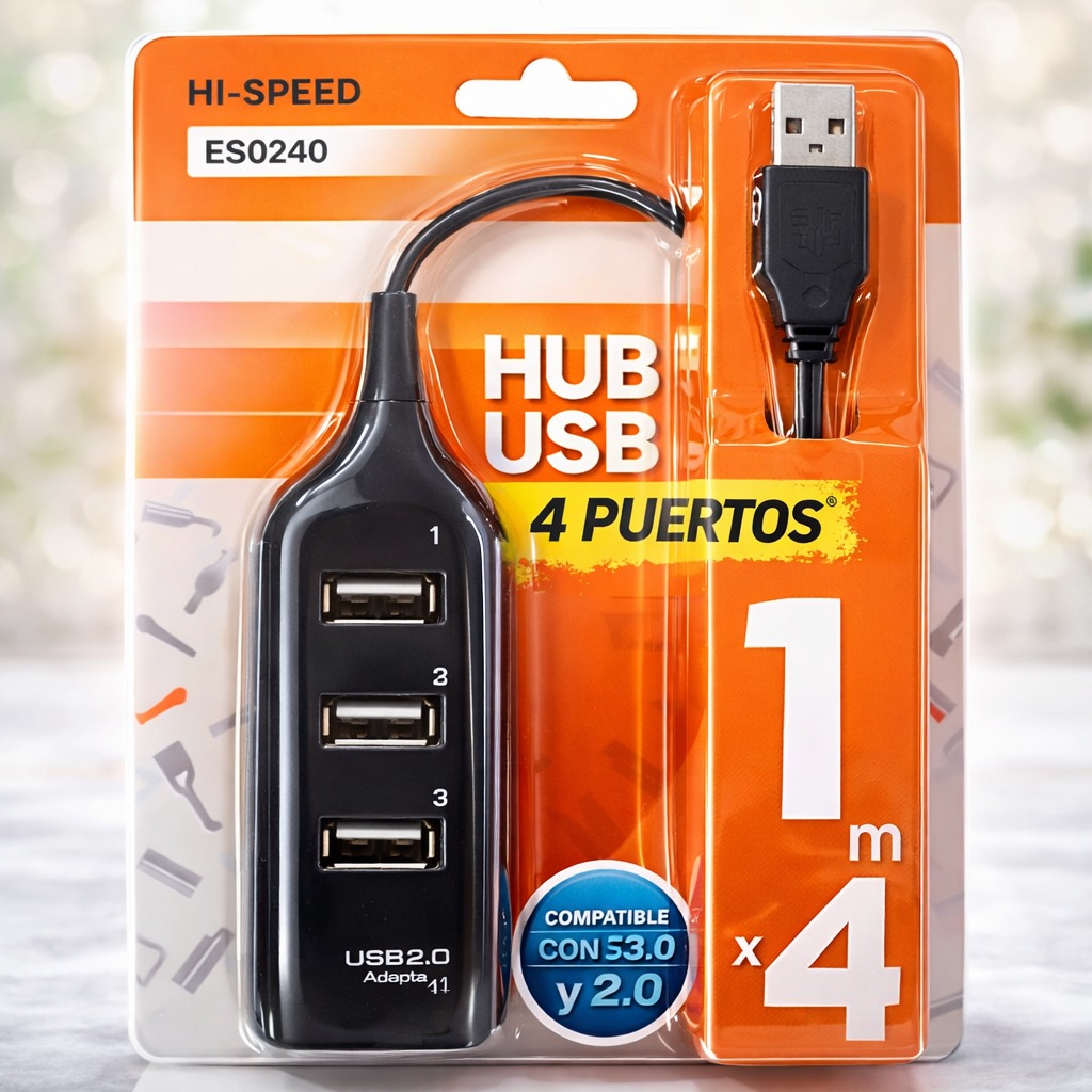 MULTIPUERTO X4  USB