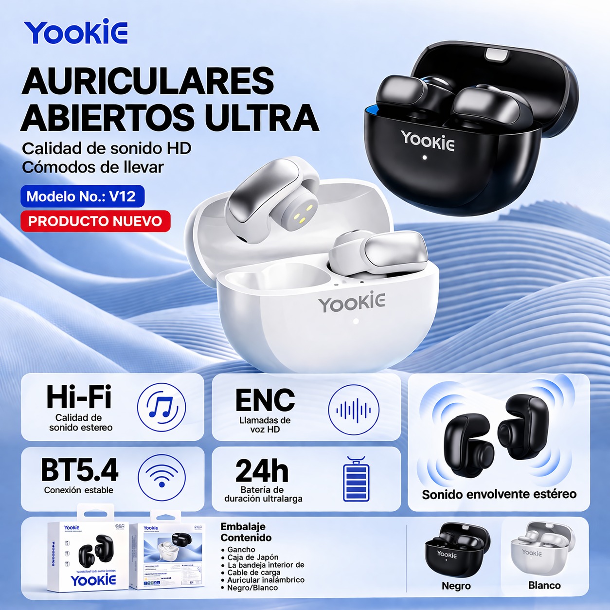 AIRPODS ABIERTOS PRO V12 ORIGINAL