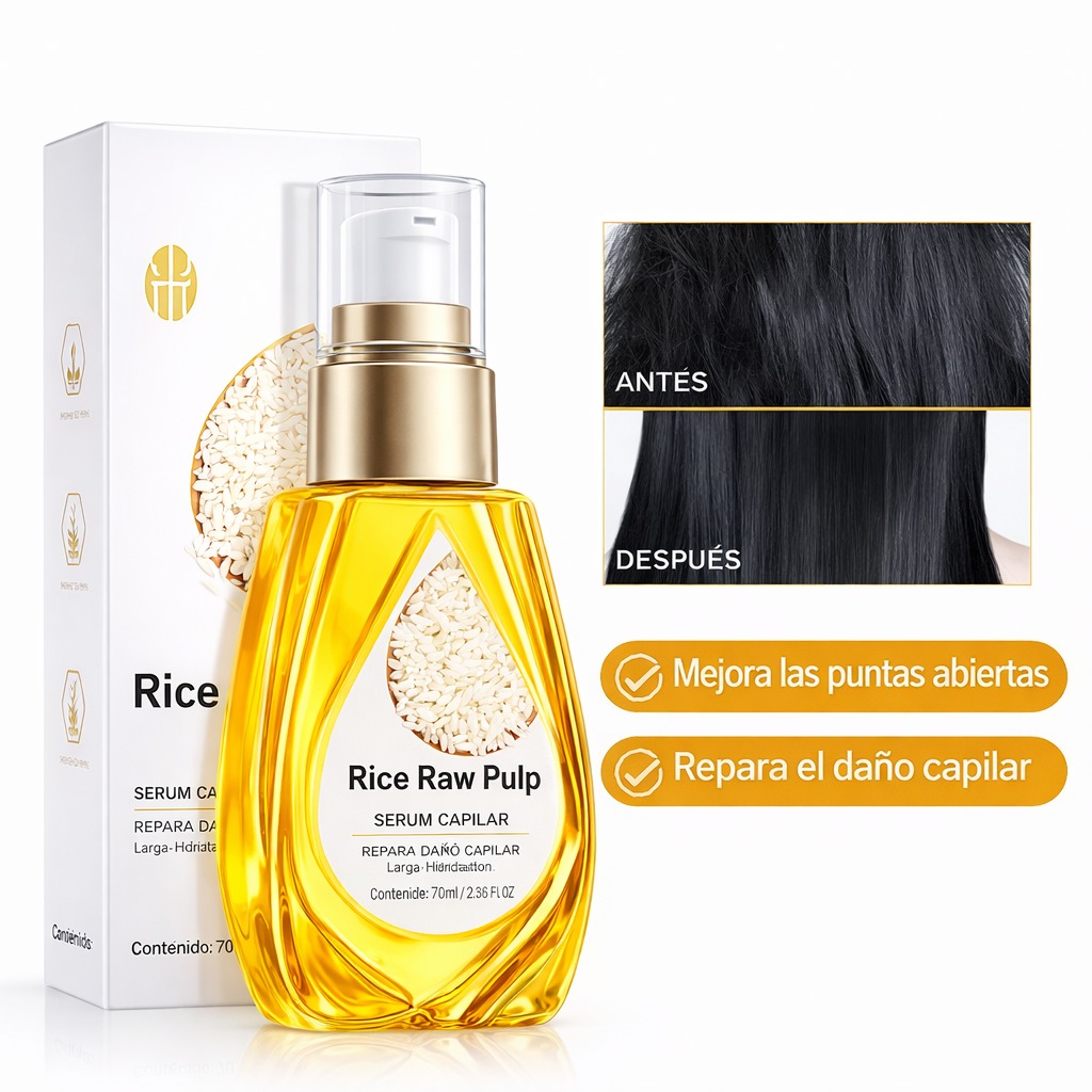 ACEITE CAPILAR CON EXTRACTOS DE ARROZ BIOAQ