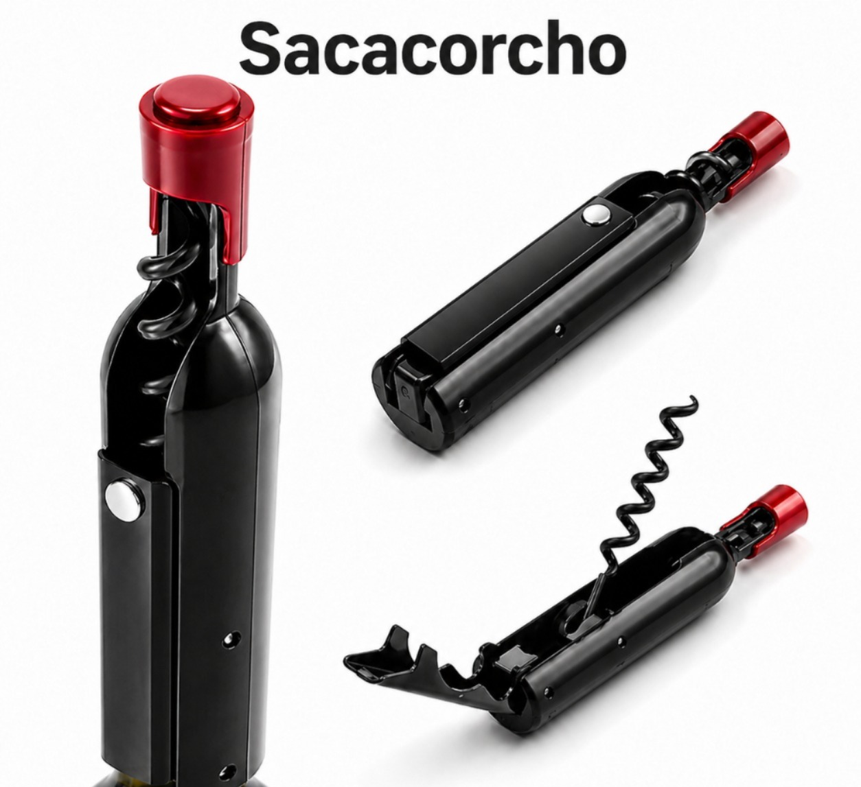 SACACORCHO FORMA BOTELLA VINO