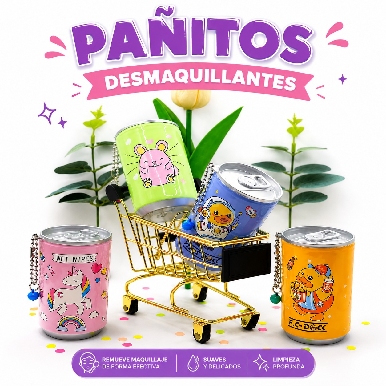PAÑITOS DESMAQUILLANTES (HUMEDOS) VERANO SODAS