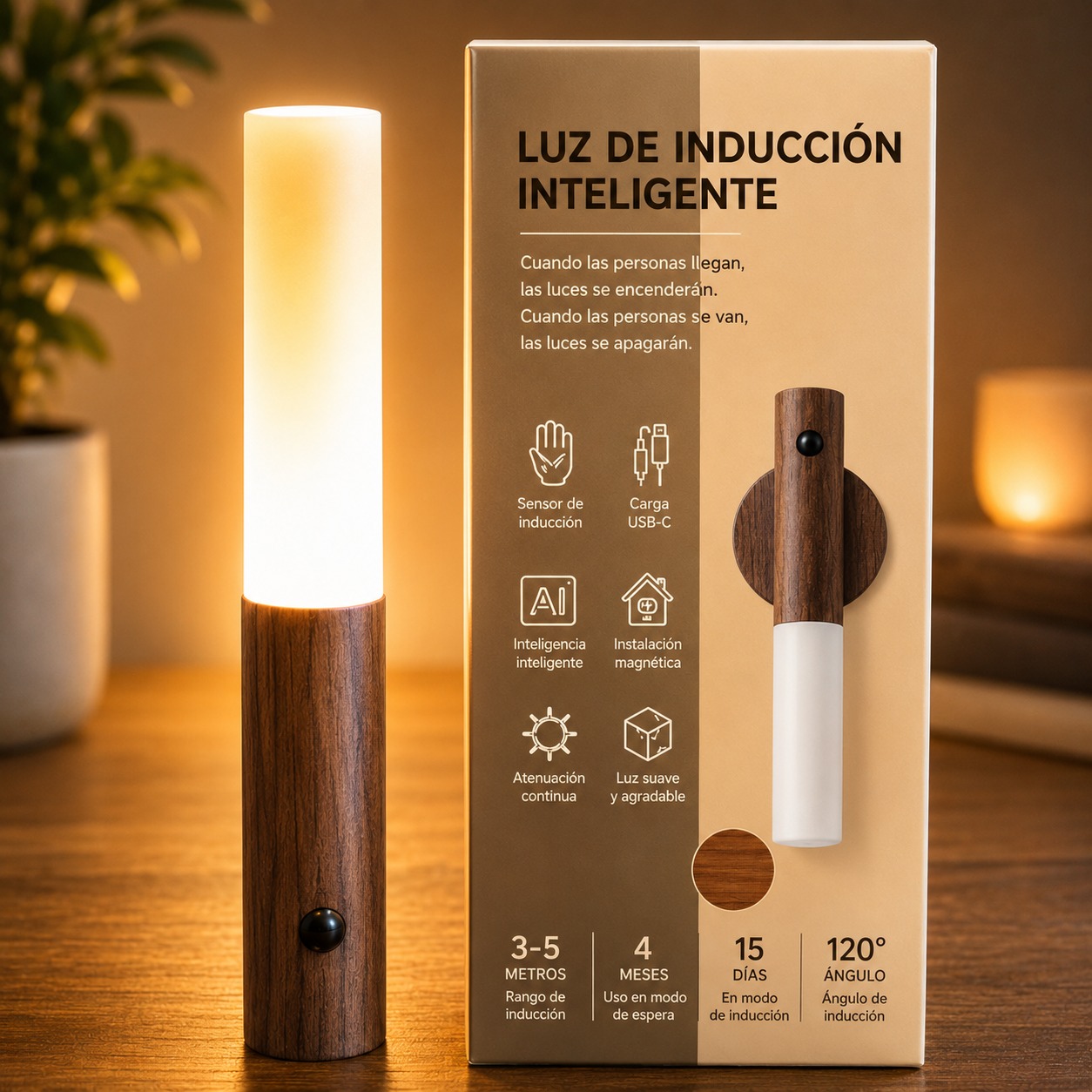LAMPARA LED SENSOR DE MOVIMIENTO