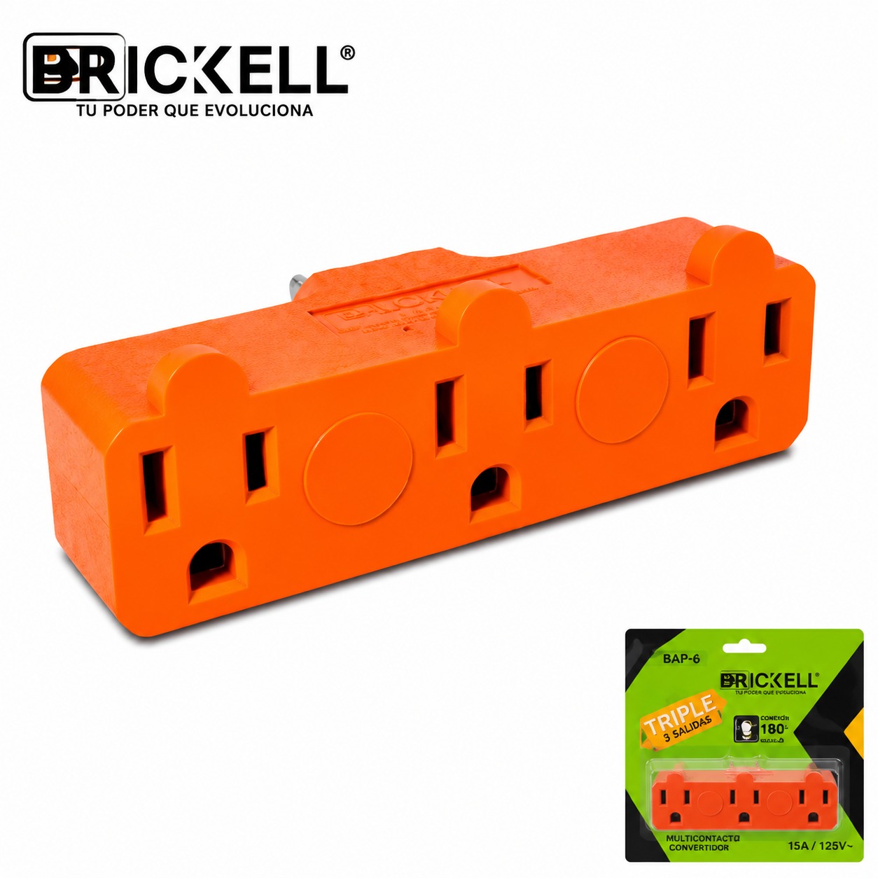 CONECTOR MULTIPLE DE 3 CON POLO A T...