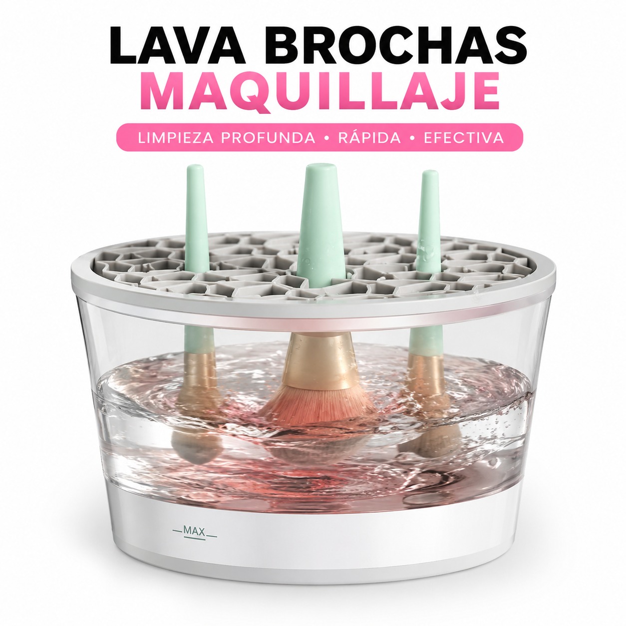 LAVA BROCHAS MAQUILLAJE