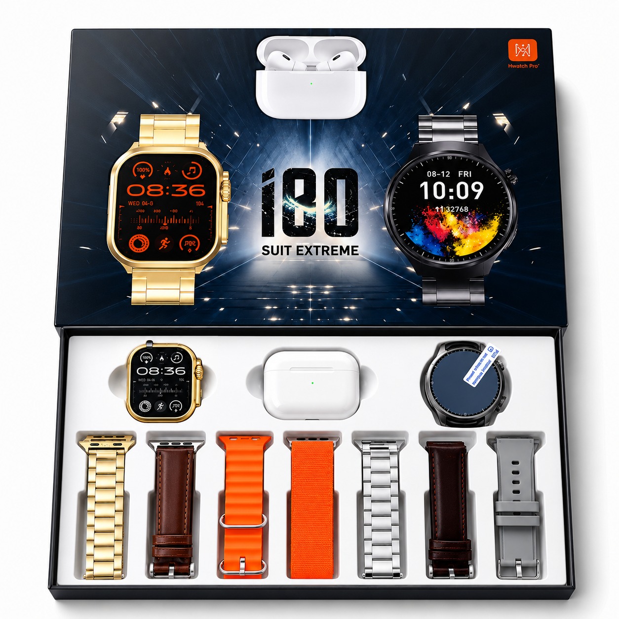2 SMARWACHT + AUDIFONOS + 7 CORREAS
