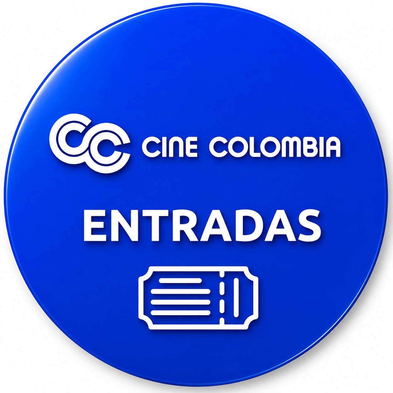CINE COLOMBIA PIN ENTRADA
