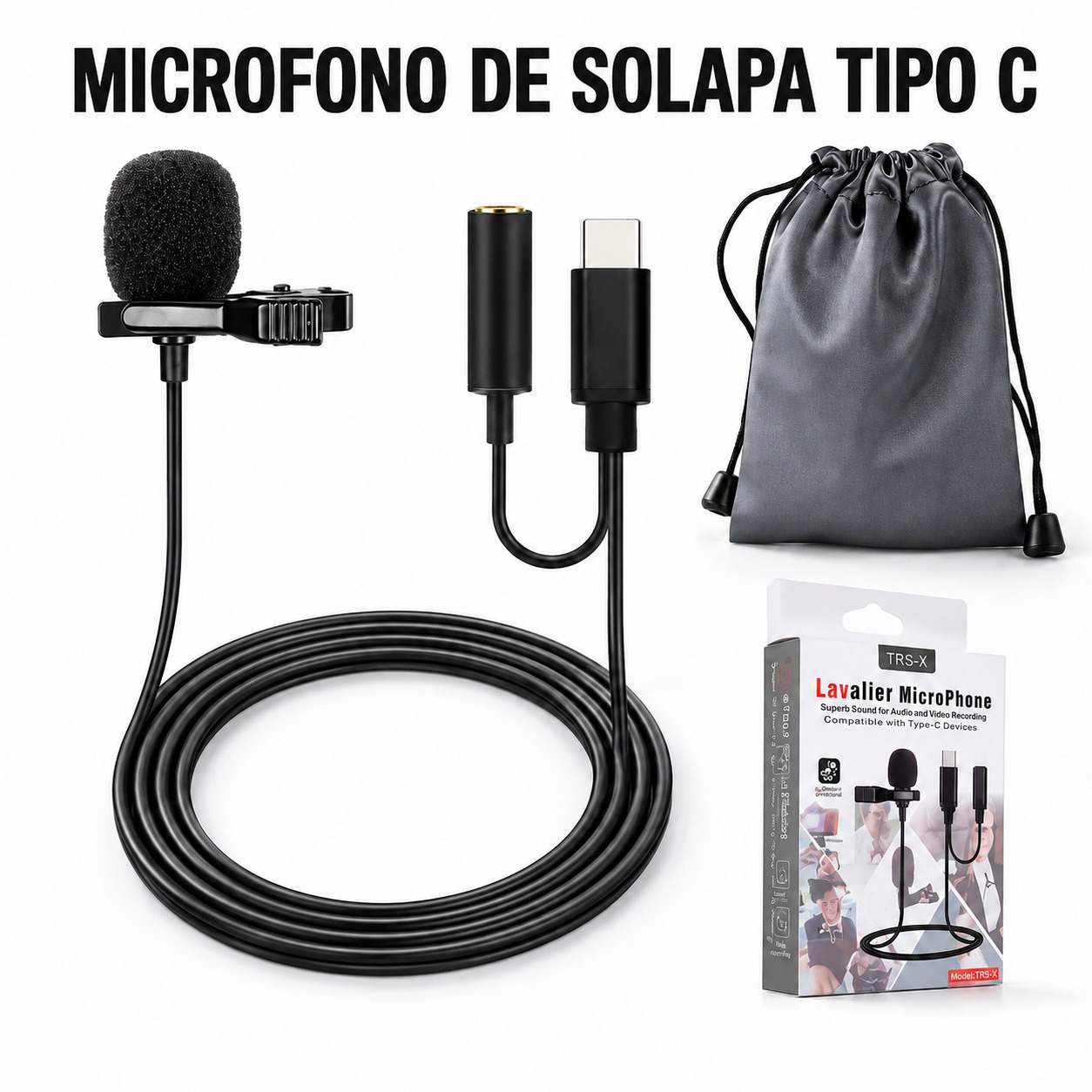MICROFONO DE SOLAPA TIPO C 