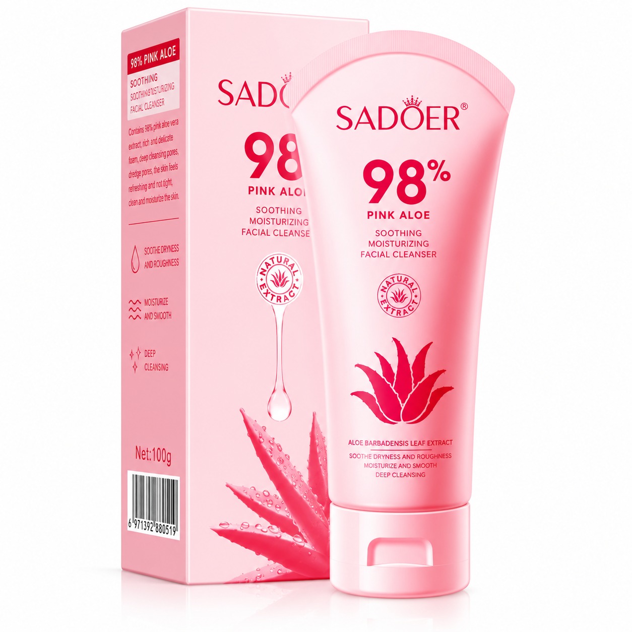 JABON HIDRATANTE ALOE ROSADO SADO SD87386