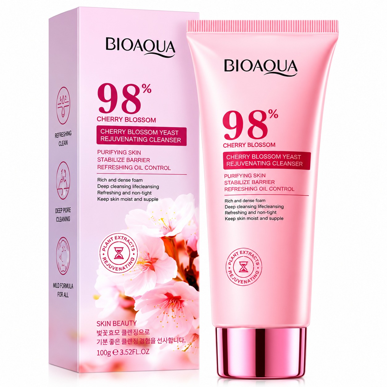 JABON FACIAL TONO UNIFORME E HIDRATACIÓN FLOR DE CEREZO 