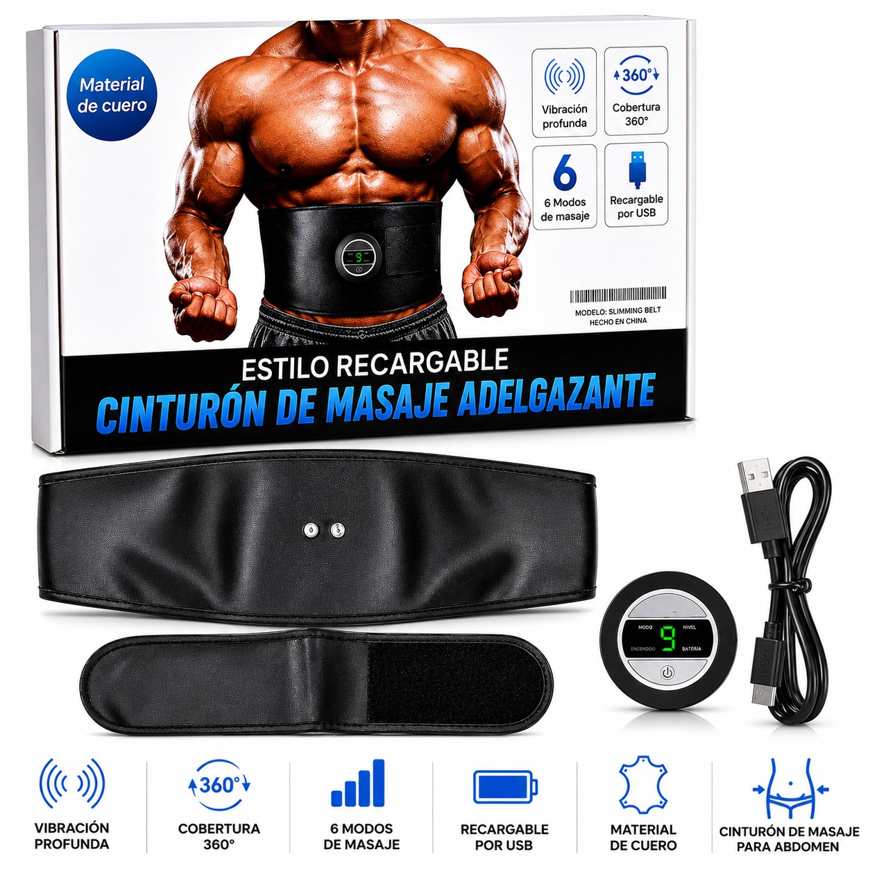 CINTURON DE MASAJE ADELGAZANTE 