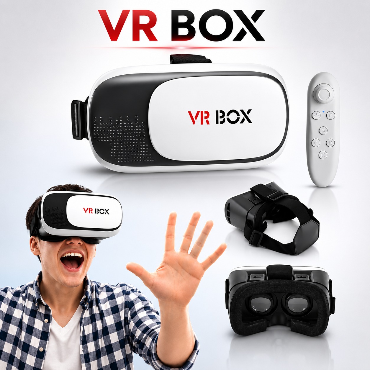 GAFAS DE REALIDAD VIRTUAL CON CONTROL INALÁMBRICO
