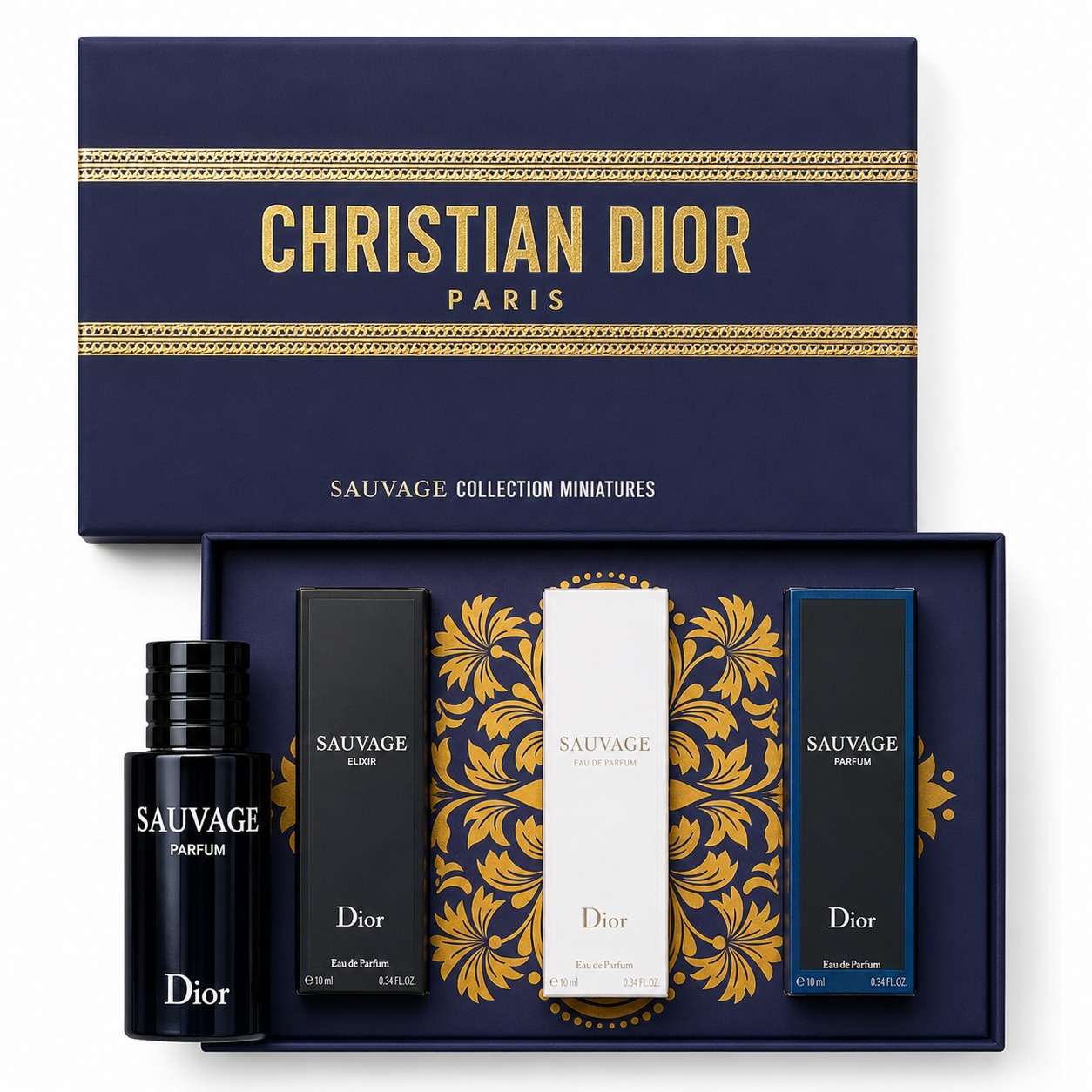 SET CHRISTIAN DIOR SAUVAGE COLLECTION MINIATURES X3