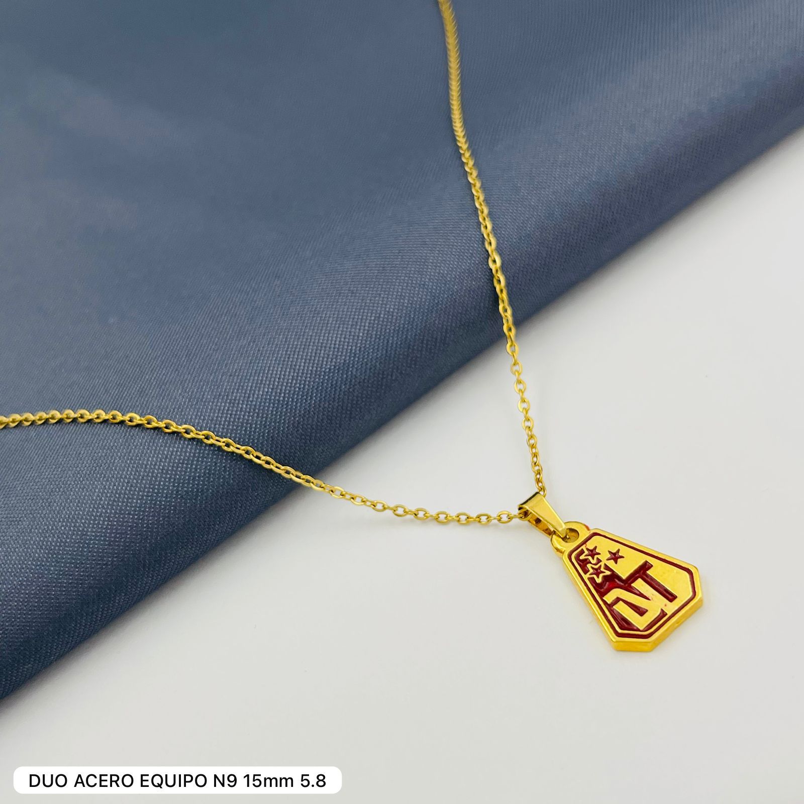 CADENA  Y DIJE FUTBOL COLOMBIANO CLUB DEPORTES TOLIMA 