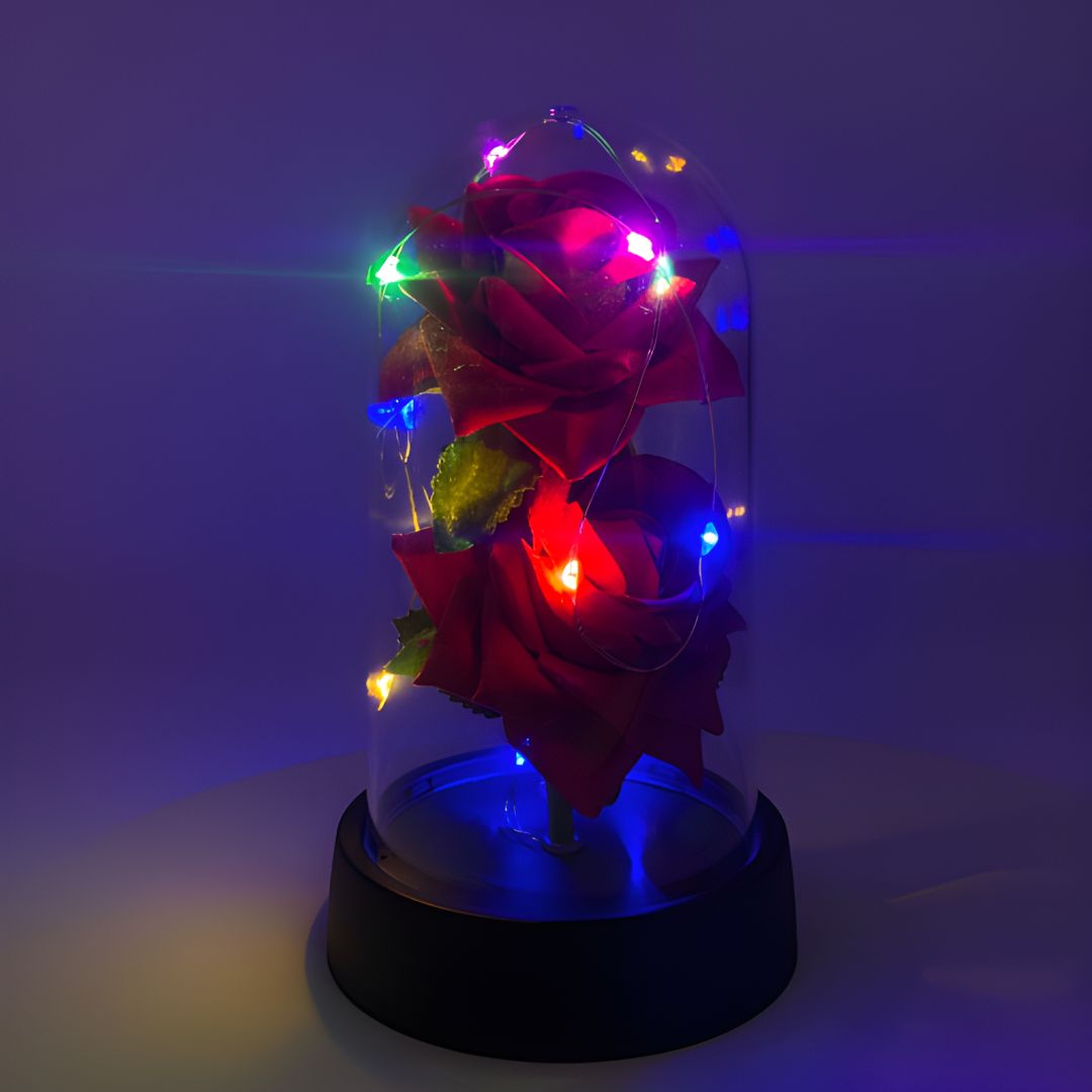 FLOR CON LUCES AMOR Y AMISTAD