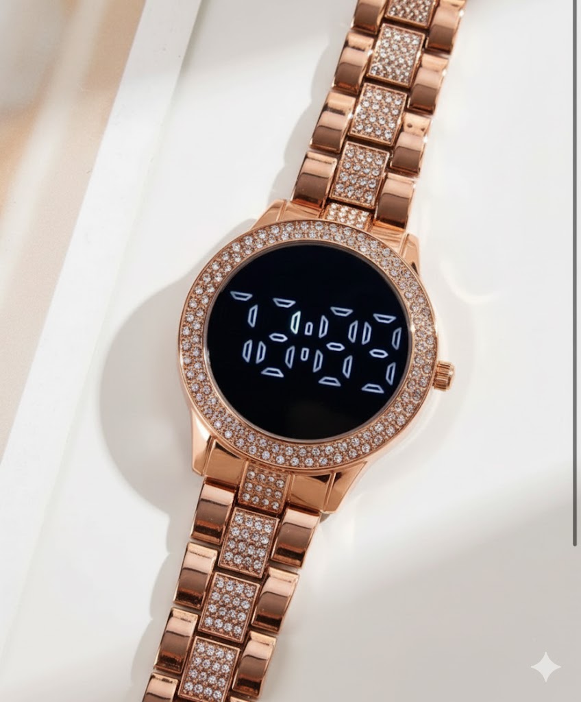 LED JOYA PERLAS DAMA ORO ROSA