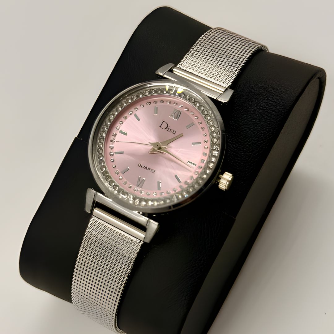 RELOJ DAMA DISU ROSA