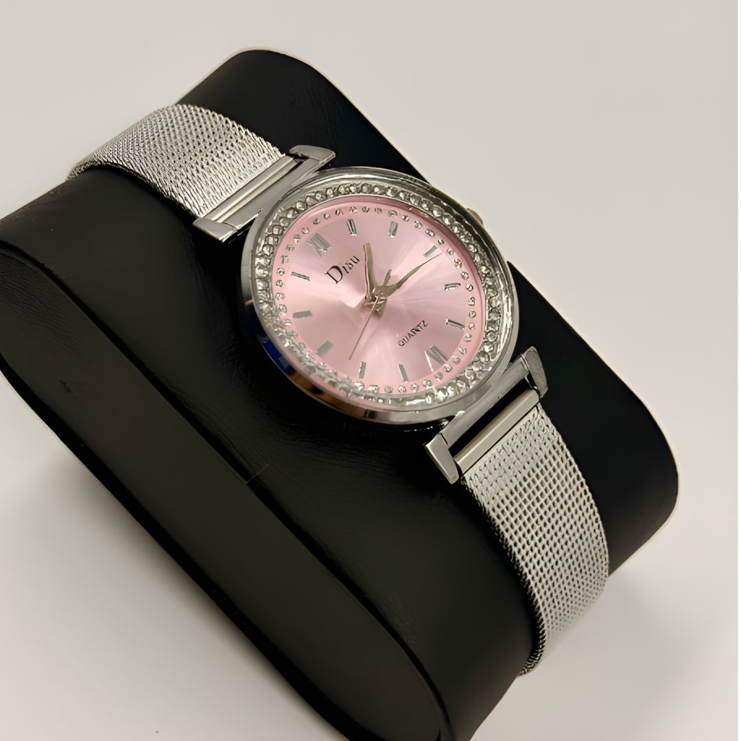 RELOJ DAMA DISU ROSA