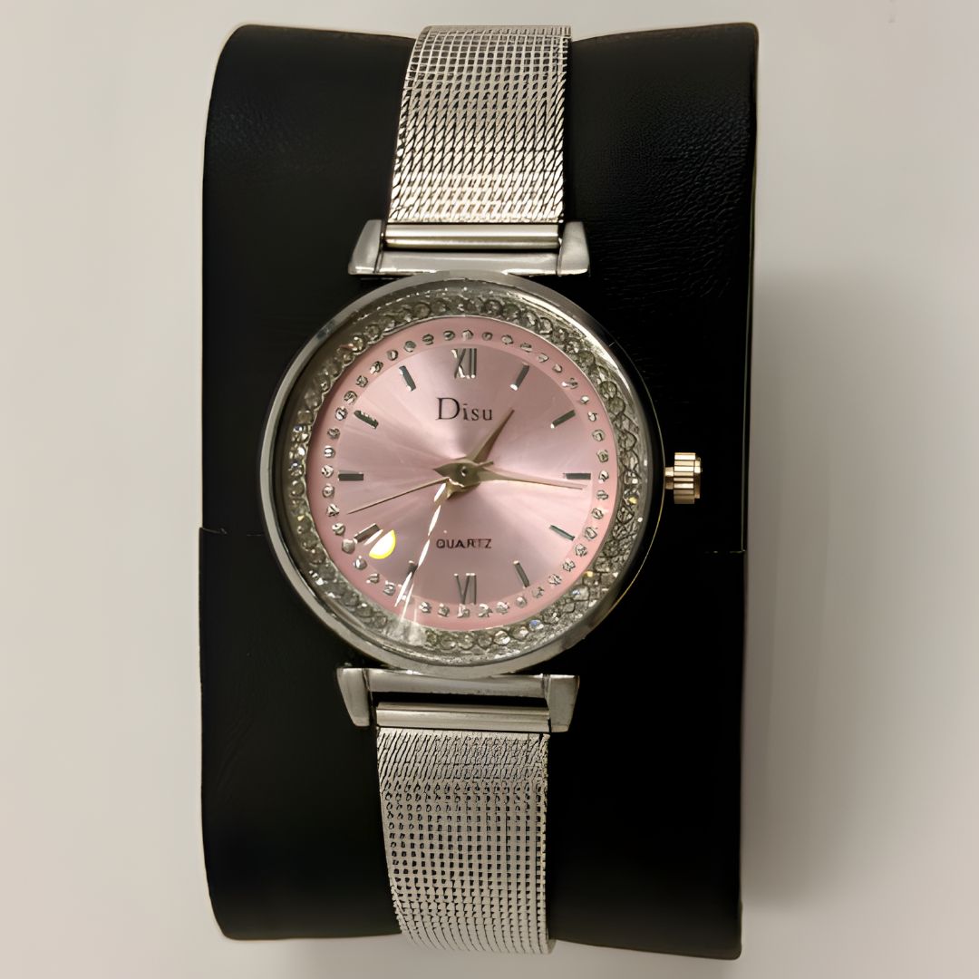 RELOJ DAMA DISU ROSA