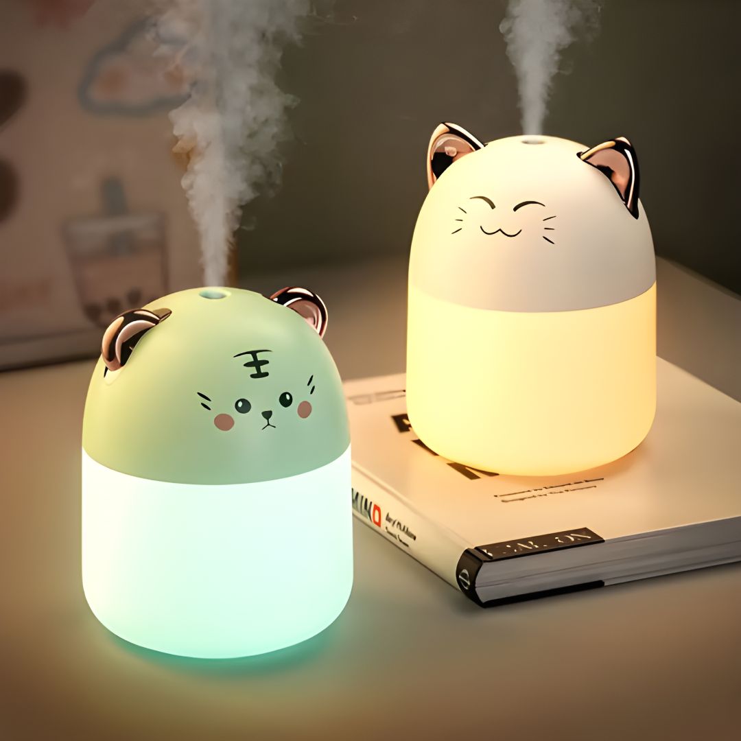 HUMEDIFICADOR LED GATITO