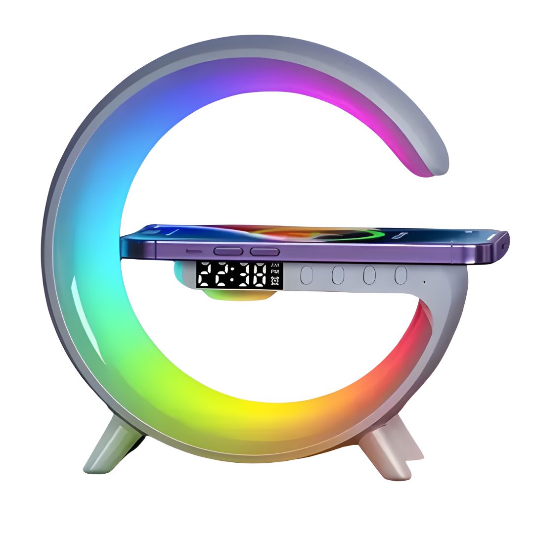 PARLANTE BLUETOOH LED CON RELOJ DIGITAL