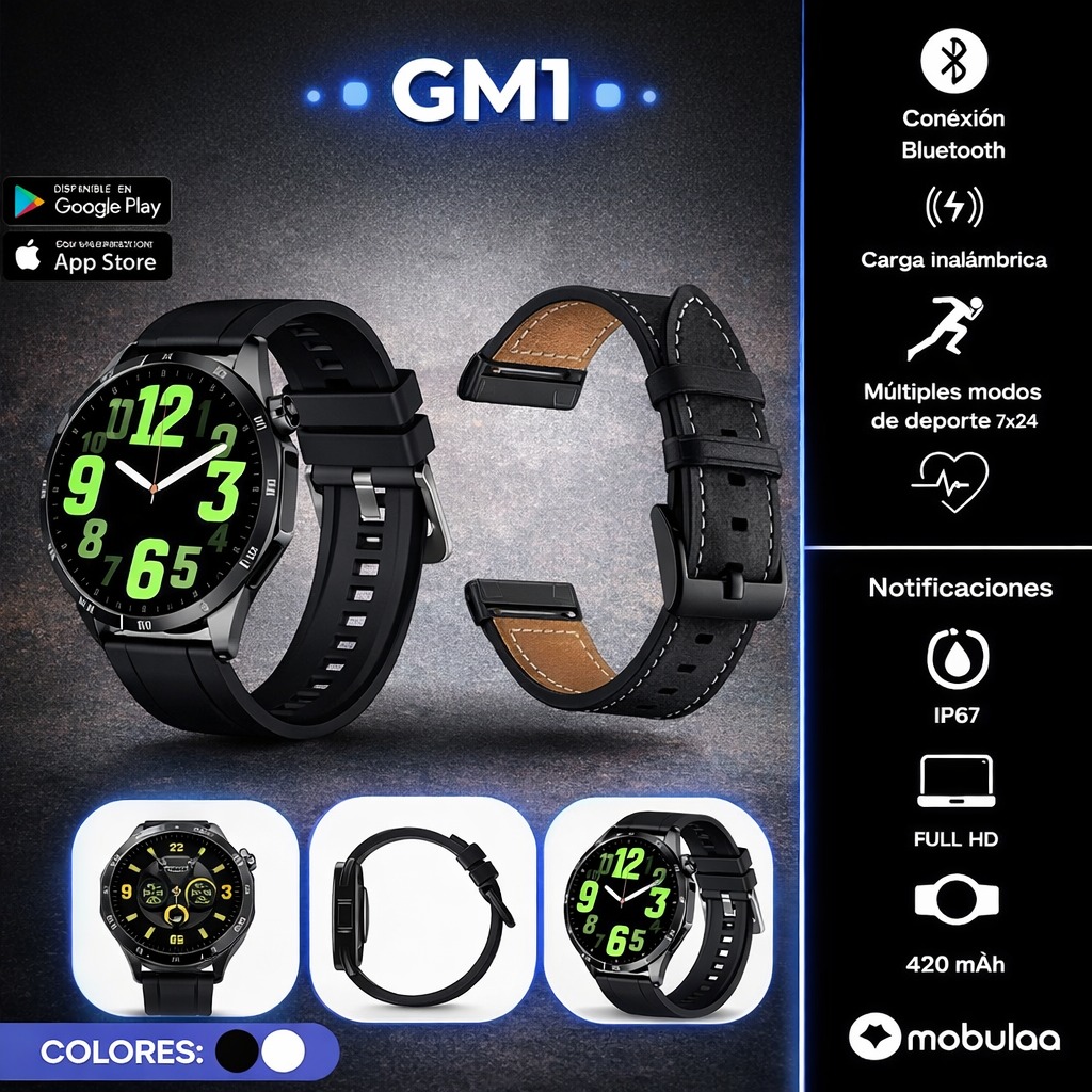 ORIGINAL GM1 MOBULA SMART WACHT