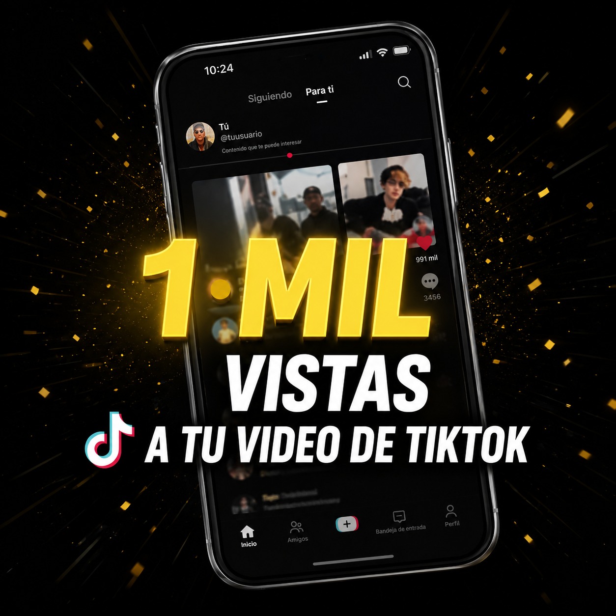 1 MIL VISTAS EN TIKTOK PARA TU VIDEO