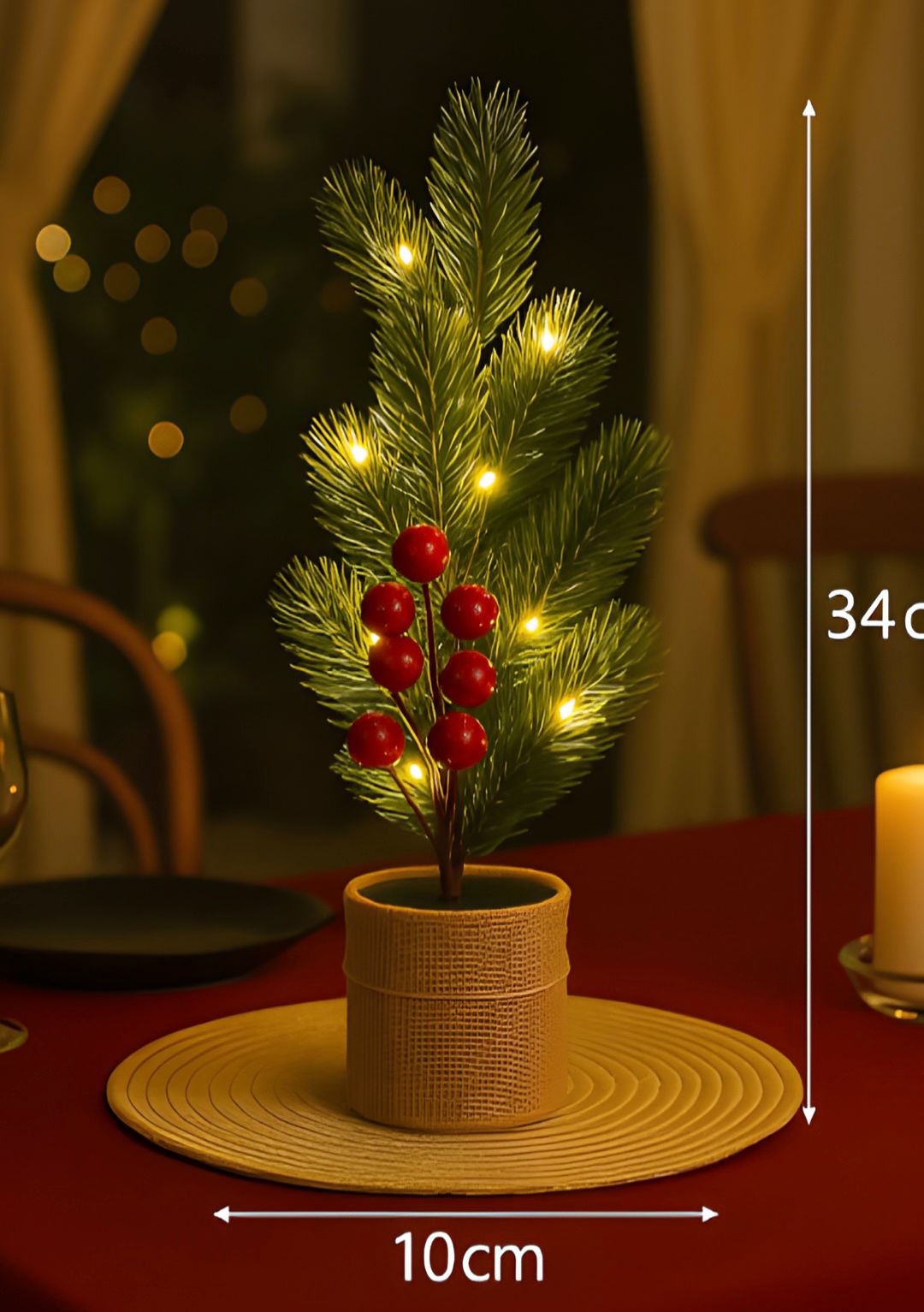 MINI ARBOL DECORATIVO NAVIDEÑO