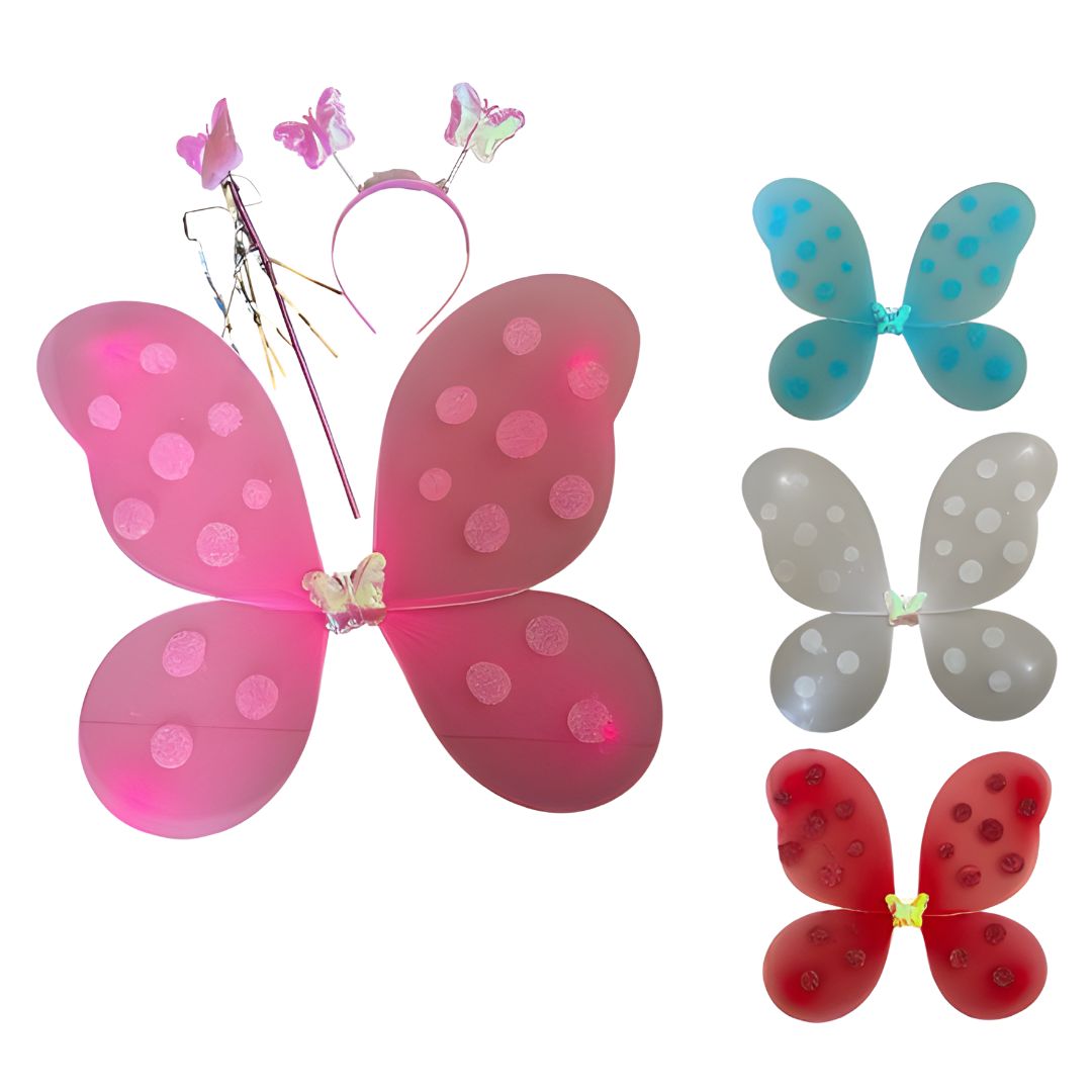 ALAS DE MARIPOSA CON DIADEMA Y VARA