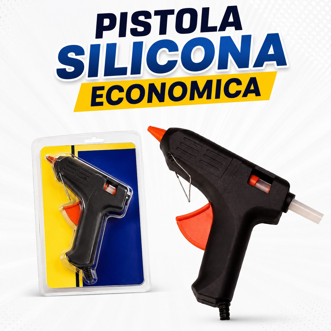 PISTOLA SILICONA ECONOMICA