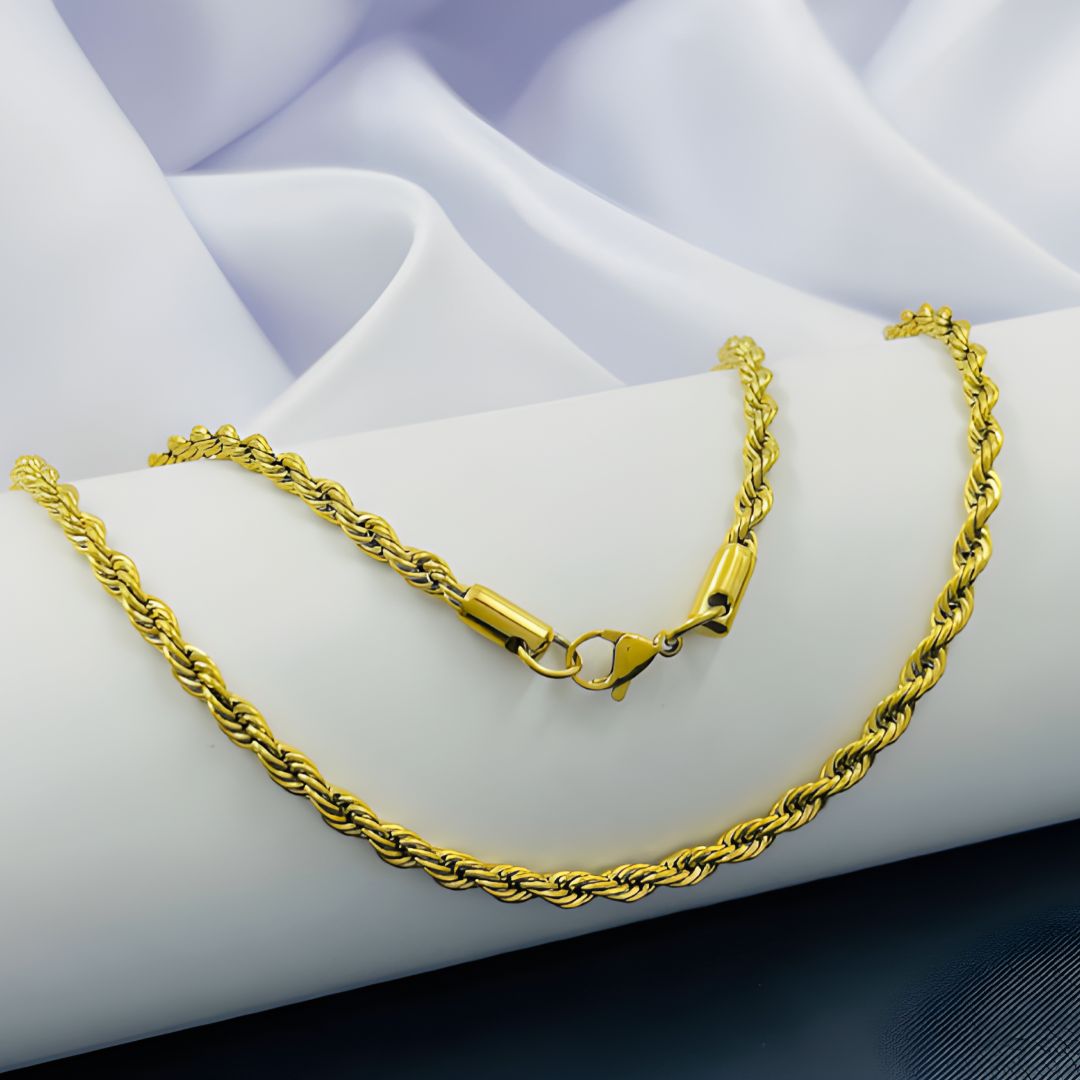 CADENA EN LAZO  DORADO A1