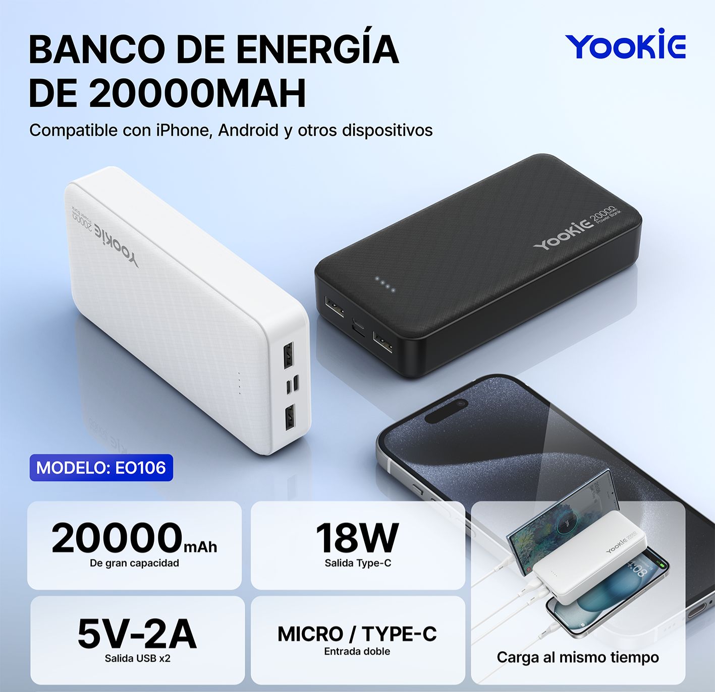 POWER BANK 20.000 MAH ORIGINAL