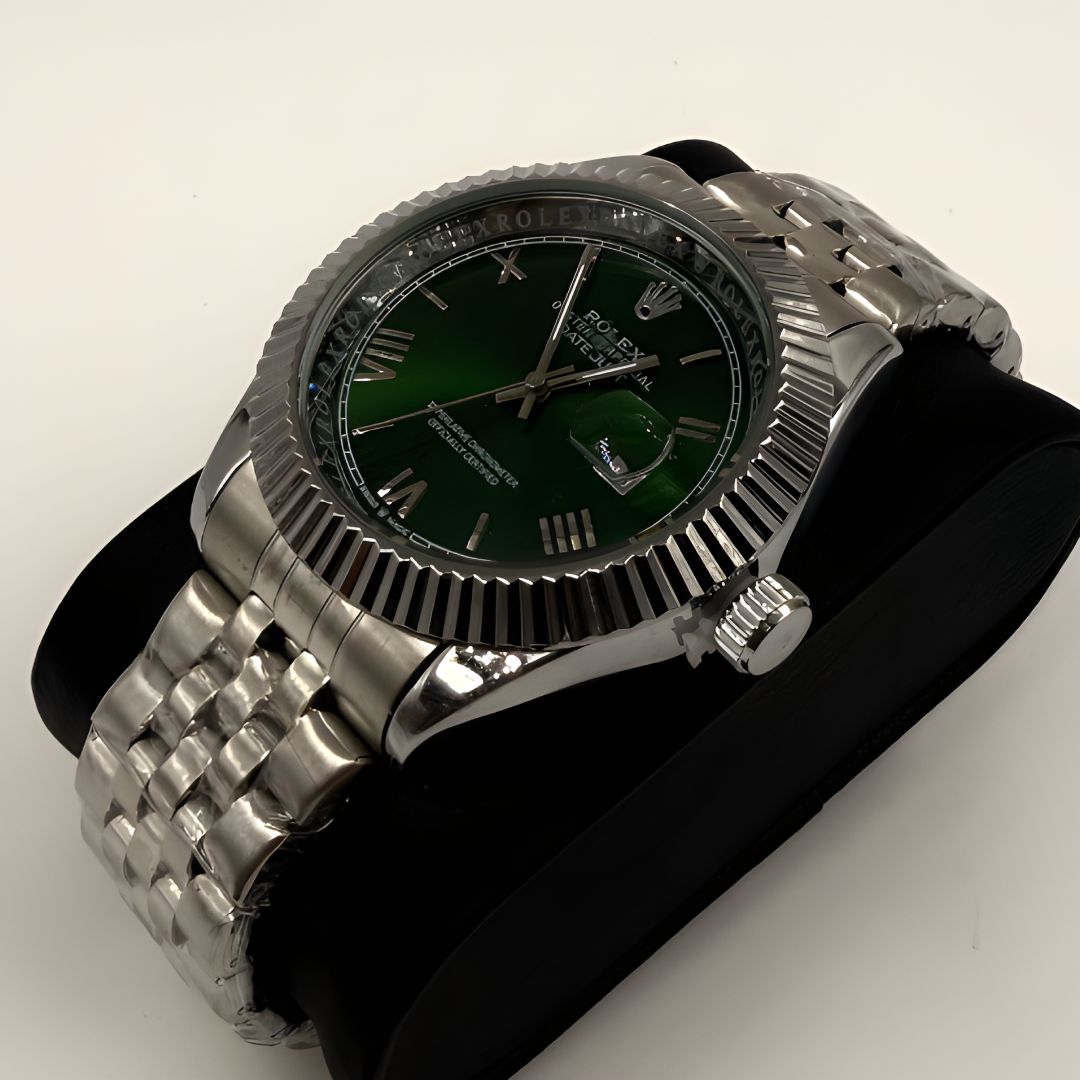 ROLEX DATE JUST K1 PLATA-VERDE