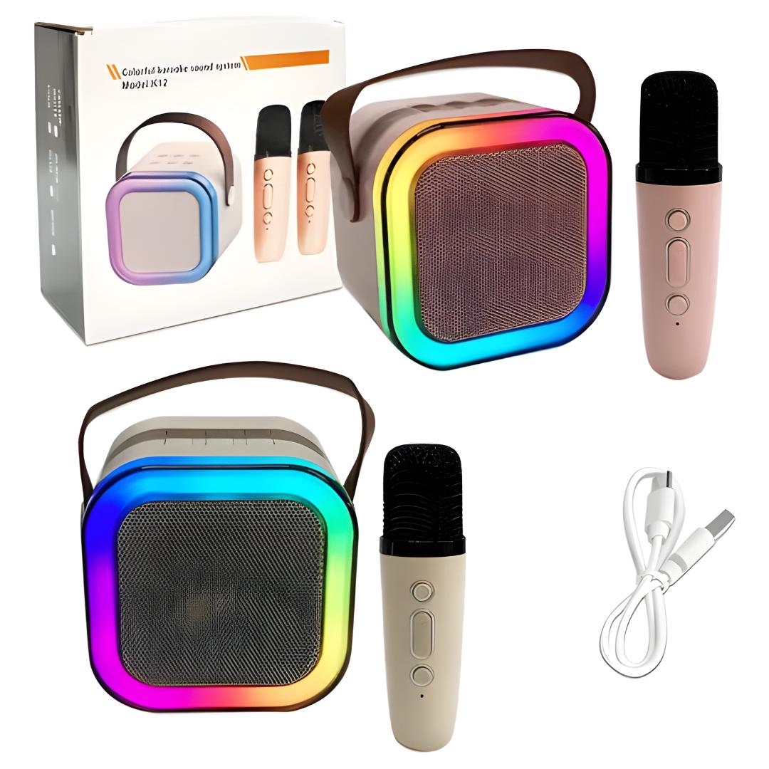 PARLANTE Y MICROFONO KARAOKE PARA NIÑOS