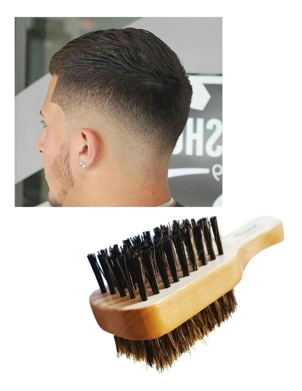 CEPILLO DOBLE PARA BARBA Y CABELLO