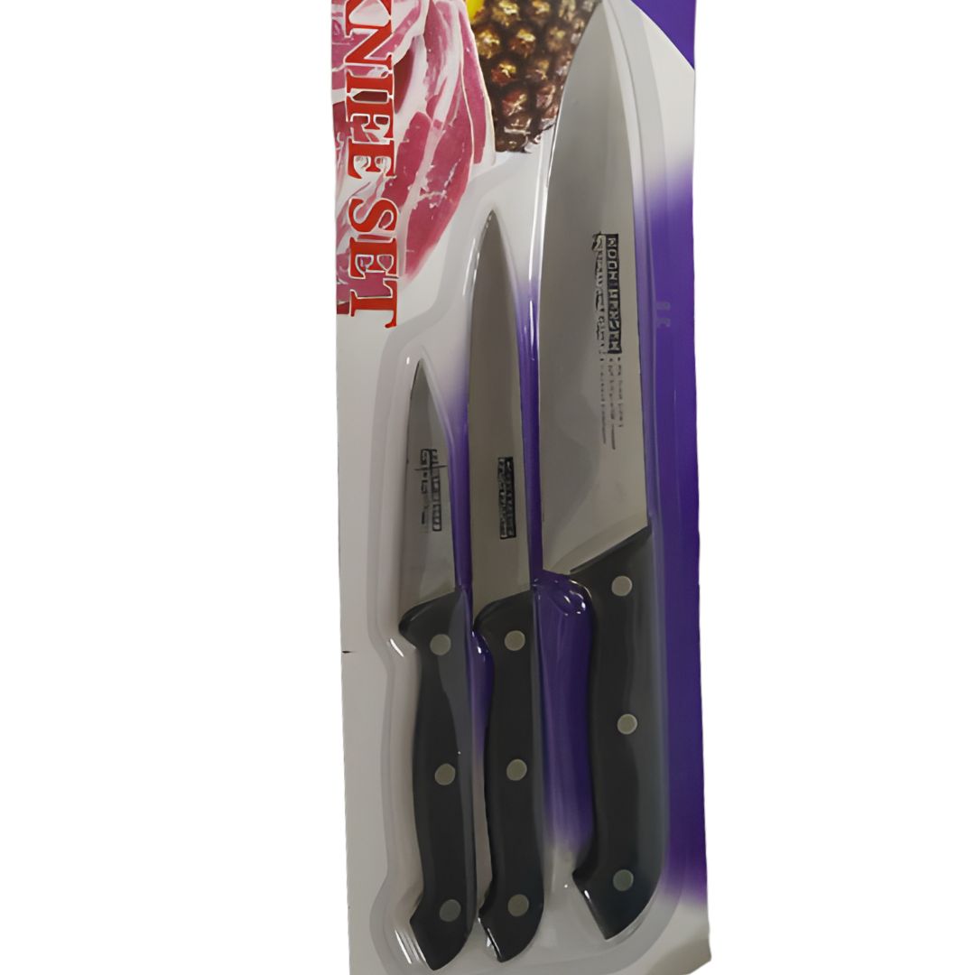 SET X3 CUCHILLOS COCINA