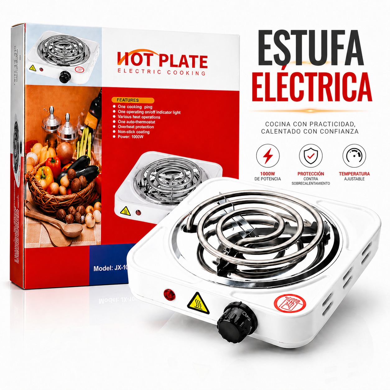 ESTUFA ELECTRICA 1 PUESTO