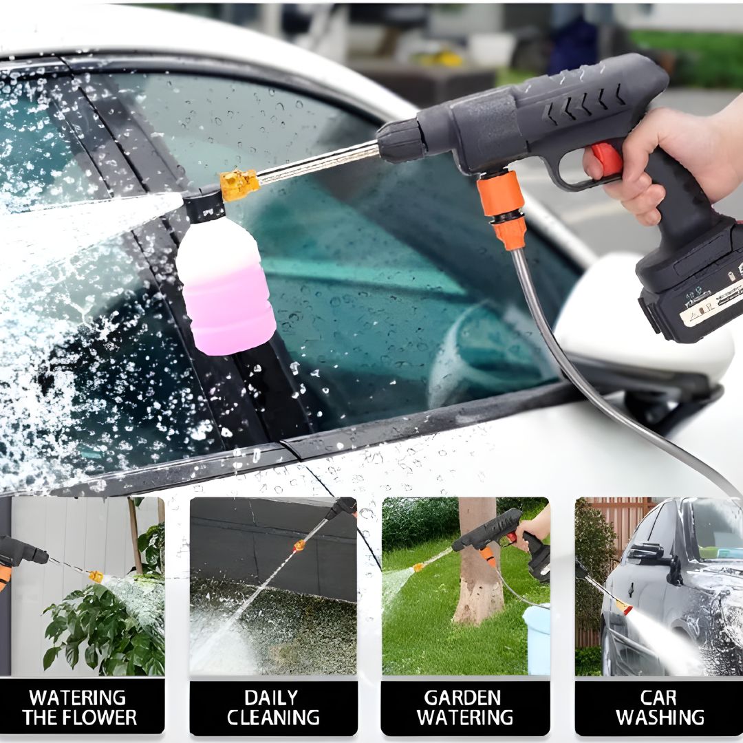 PISTOLA HIDROLAVADORA PORTATIL CON DOS BATERIAS