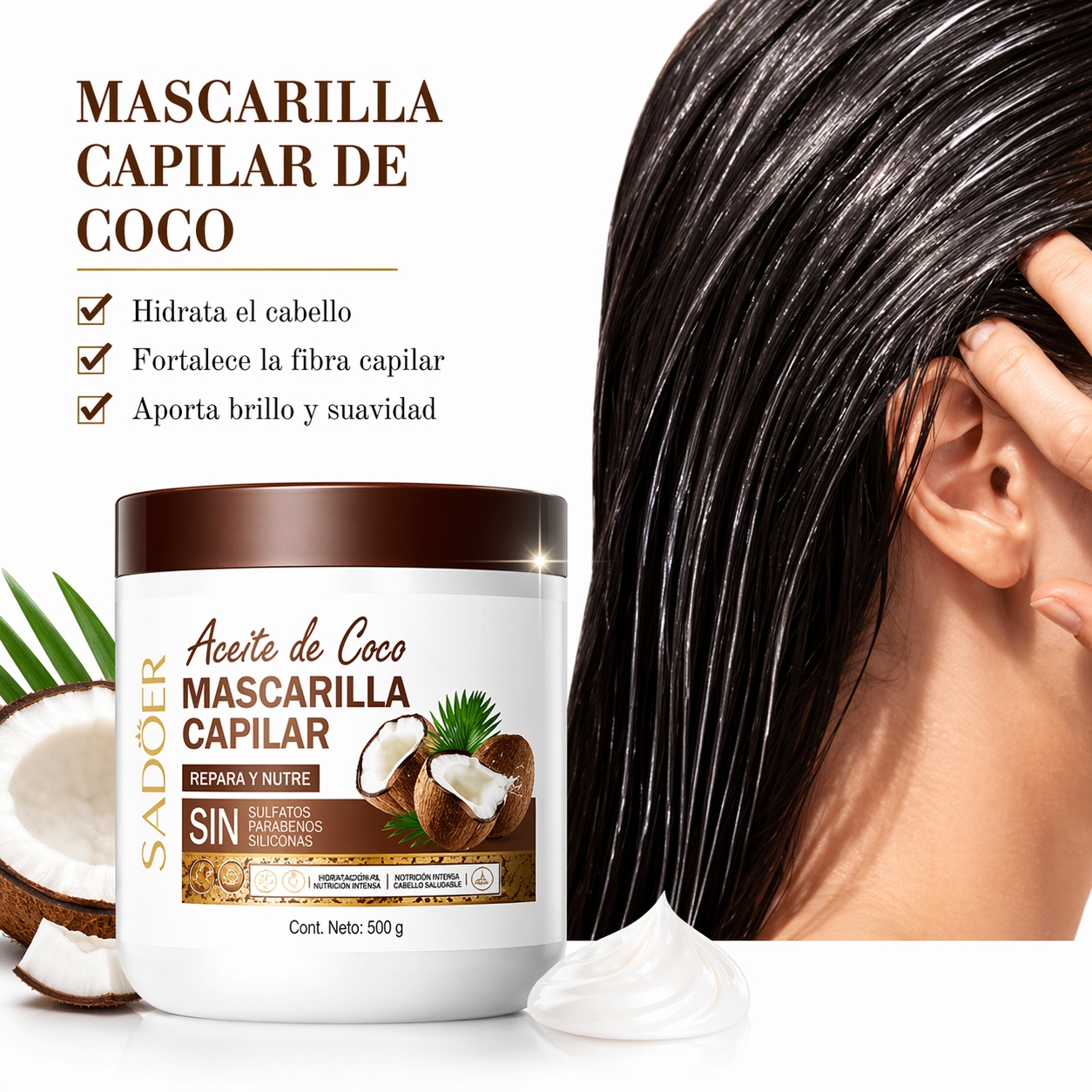 TRATAMIENTO CAPILAR RECUPERACION BRILLO COCO