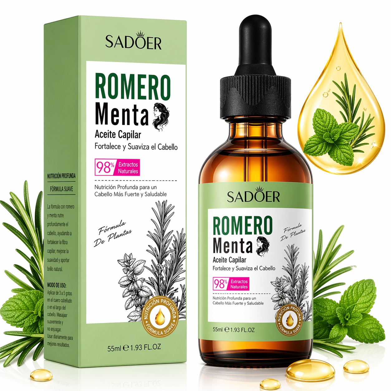 ACEITE CAPILAR CRECIMIENTO ROMERO