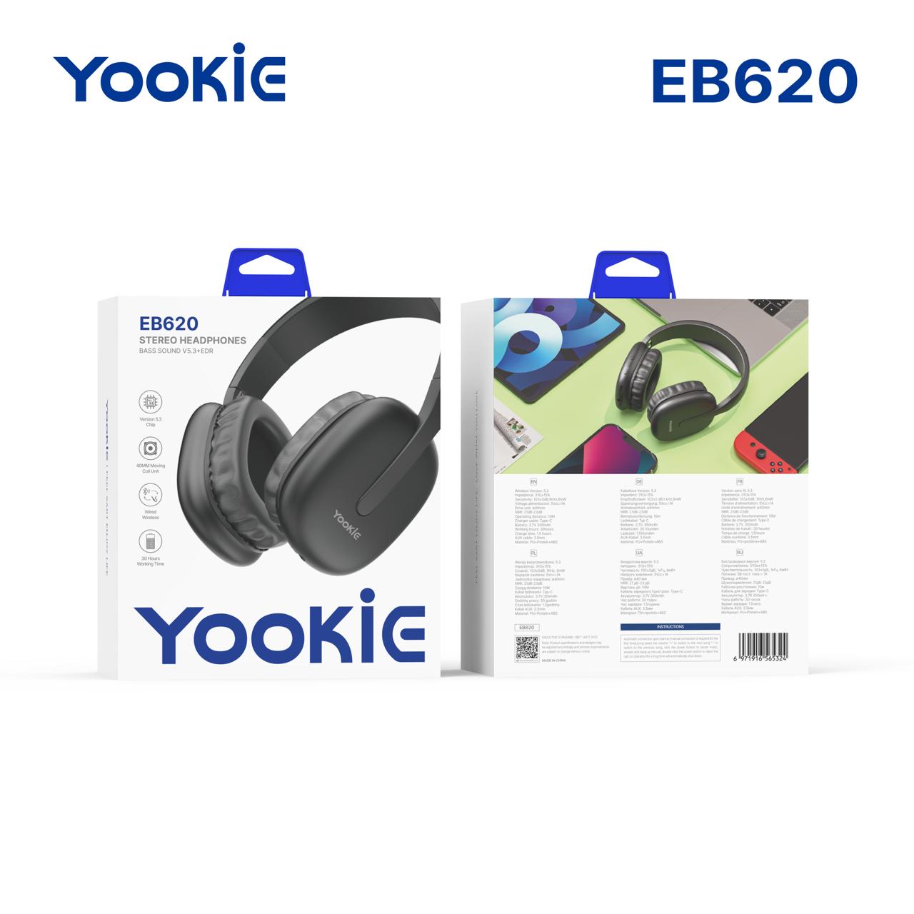 DIADEMAS BASS INALAMBRICAS EB620