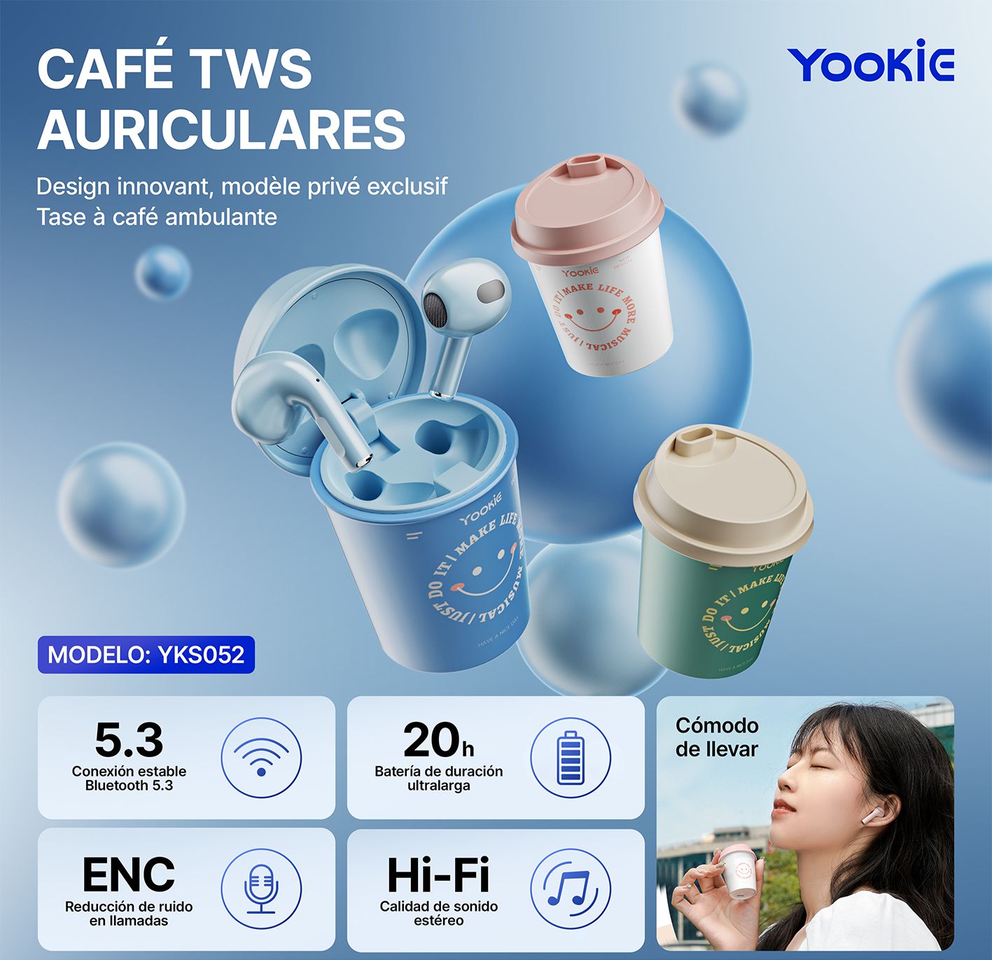 AIRPODS CAFE TWS YKS052