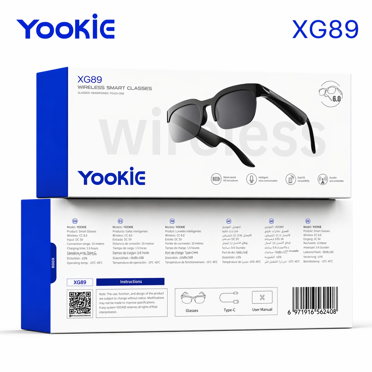 GAFAS INTELIGENTES INALAMBRICAS XG89
