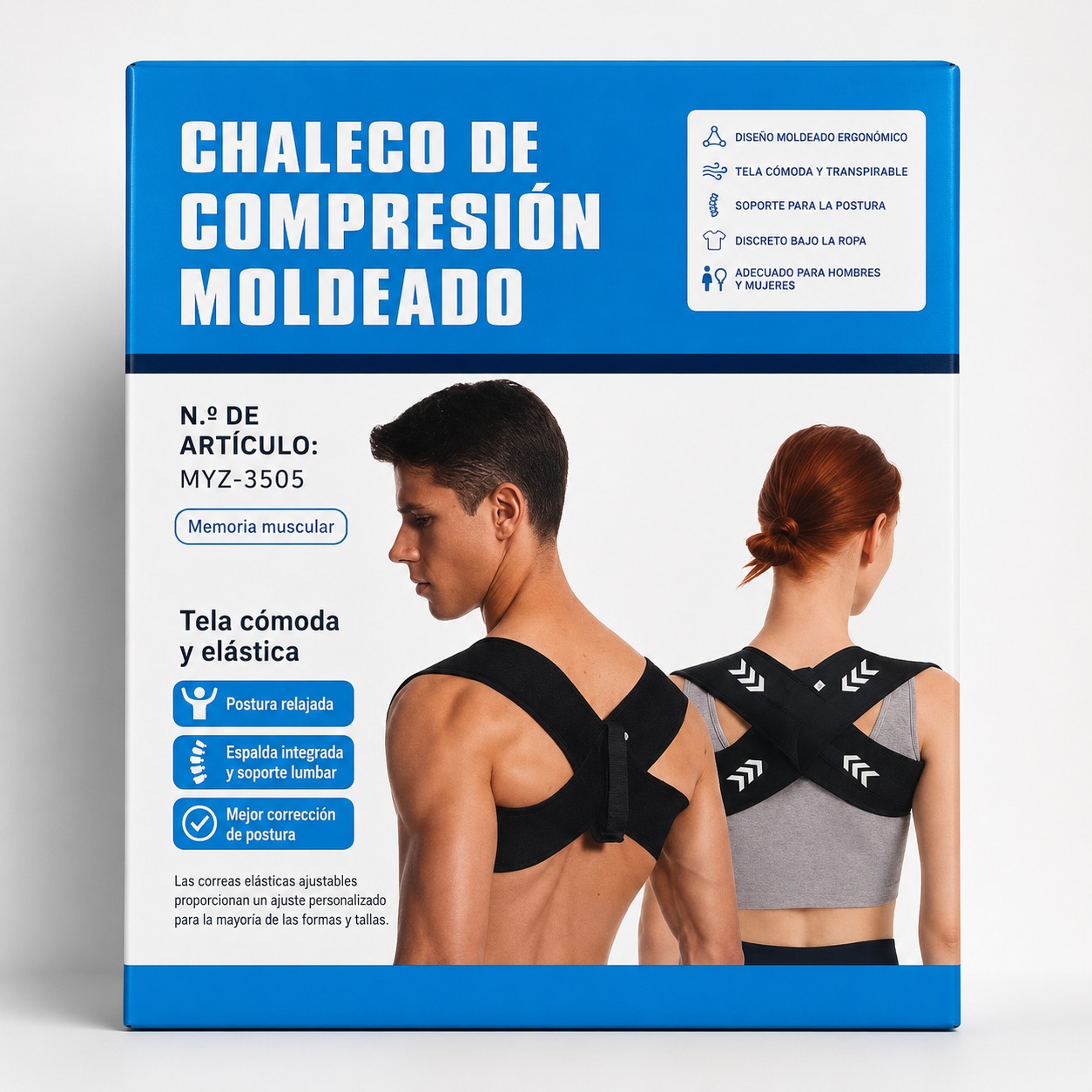 CORRECTOR DE POSTURA UNISEX
